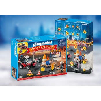 Playmobil Advent Calendar Χριστουγεννιάτικο Ημερολόγιο - Επιχείρηση Πυρόσβεσης Εργοταξίου 9486 4008789094865