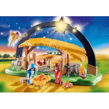 Playmobil Christmas Φάτνη Με Φωτεινό Αστέρι 9494 4008789094940