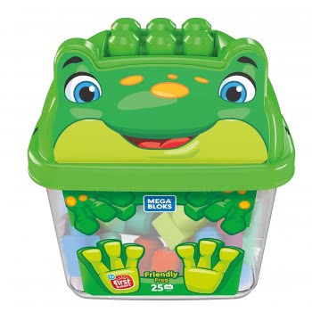 MEGA Friendly Frog Τουβλάκια Σε Κουτί 25 Τμχ - Φιλικό Βατραχάκι GCT46 / GCT49 887961734294