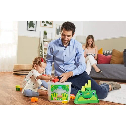 MEGA Friendly Frog Τουβλάκια Σε Κουτί 25 Τμχ - Φιλικό Βατραχάκι GCT46 / GCT49 887961734294
