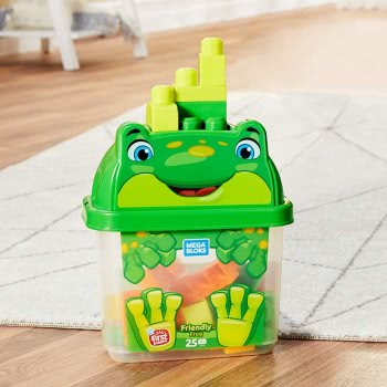 MEGA Friendly Frog Τουβλάκια Σε Κουτί 25 Τμχ - Φιλικό Βατραχάκι GCT46 / GCT49 887961734294