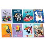 SKAG Neon Kidz Τετράδιο Καρφίτσα 40 Φύλλων 17X25 Cm - 8 Σχέδια 250795 5201303250795