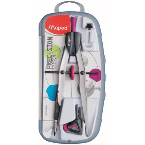 Maped Precision System Compass Case With 3 Pieces - 3 Colours 291010 3154142910103