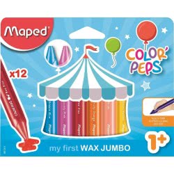Maped Color Peps My First Wax Jumbo 12 Pieces 861311 3154148613114