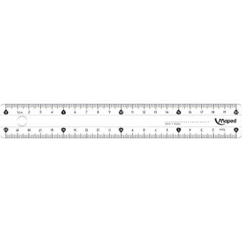 Maped 4 Pieces Geometry Set Clear With 20Cm Ruler 242820 3154142428202