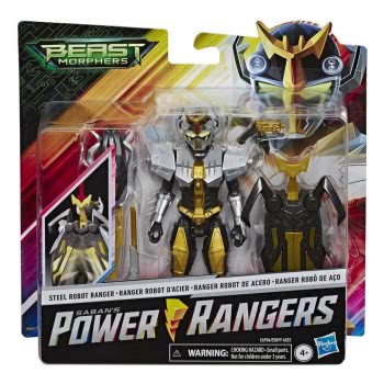 Hasbro Power Rangers Beast Morphers Steel Robot Ranger Φιγούρα Δράσης E5899 / E6904 5010993609666