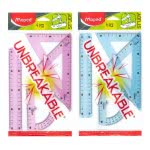 Maped Study Unbreakable Drawing Set 4 Pcs With Ruler Cm. 20 981703 3154149817030