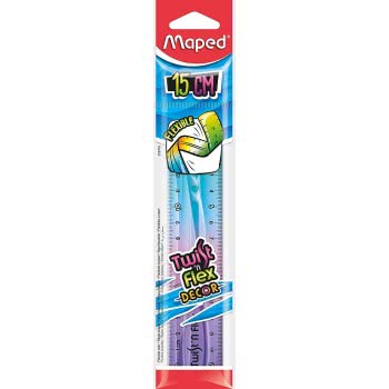 Maped Twist N Flex Χάρακας 15 Cm - 4 Χρώματα 279115 3154142791153