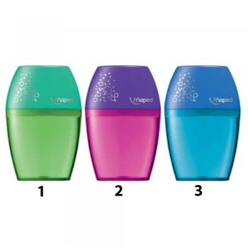 Maped Shaker Single Sharpener - 3 Colours 534753 3154145347531