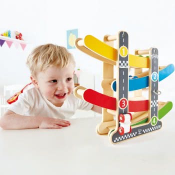 Hape Early Explorer Fast Flip Racetrack Wooden Toy E0438 6943478014329