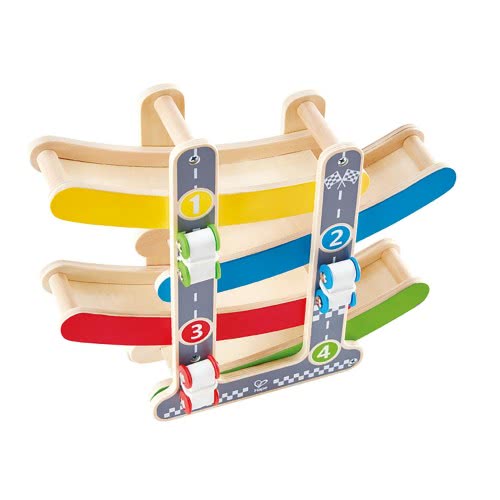 Hape Early Explorer Fast Flip Racetrack Wooden Toy E0438 6943478014329
