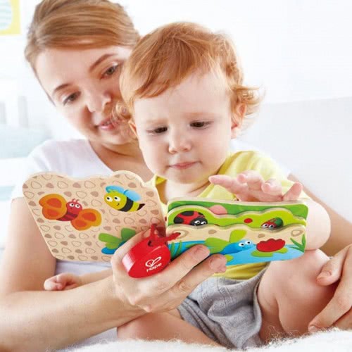 Hape Early Explorer Baby Is Bug Ξύλινο Βιβλιαράκι E0043 6943478020290