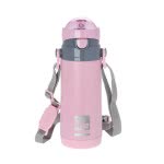 eco life Μεταλλικό Θερμός Με Καλαμάκι 400Ml - Ροζ 33-BO-3007 5208009001782