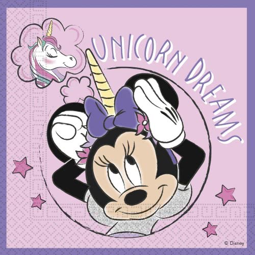 PROCOS Disney Minnie Unicorn Dreams Χαρτοπετσέτες Τρίφυλλες 33X33 Εκ. - 20 Τμχ 090992 5201184909928