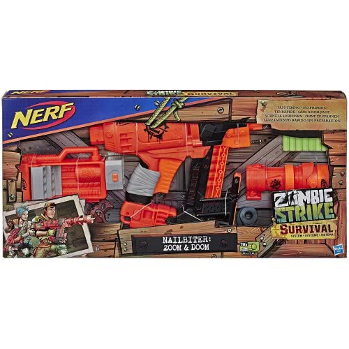Hasbro Nerf Zombie Strike Nailbiter Zoom And Doom Εκτοξευτής E6163 5010993595334