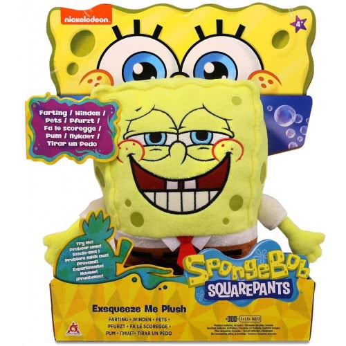 Just toys Spongebob Exsqueeze Me Λούτρινο Μπομπ Σφουγγαράκης Με Ήχους 20Εκ. 690902 6911400377798