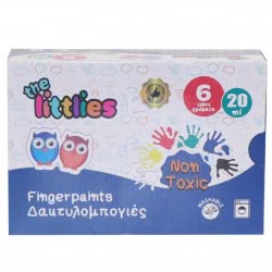 LUNA OFFICE The Littlies Δακτυλομπογιές 20Ml 6 Χρώματα 646124 5205698455735