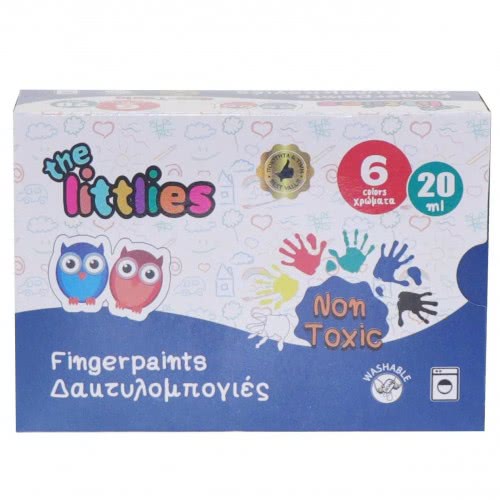LUNA OFFICE The Littlies Fingerpaints 20Ml 6 Colors 646124 5205698455735
