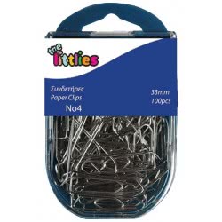 LUNA OFFICE The Littlies Paper Clips 33Mm 100 Pieces 000646651 5205698443602