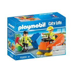 Playmobil Street Sweeper Σάρωθρο Οδών Και Οδοκαθαριστές 70203 4008789702036