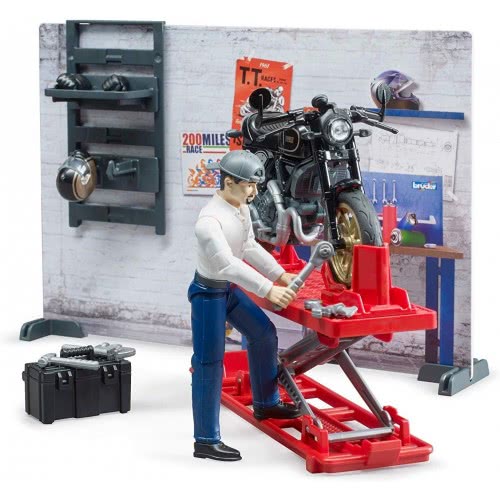 bruder Bworld Motorcycle Service 62101 4001702621018