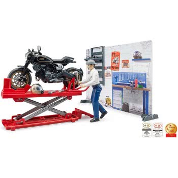 bruder Bworld Motorcycle Service Συνεργείο Για Μοτοσυκλέτες 62101 4001702621018