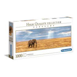 Clementoni Puzzle Panorama High Quality Collection Elephant 1000 Pcs 1220-39484 8005125394845