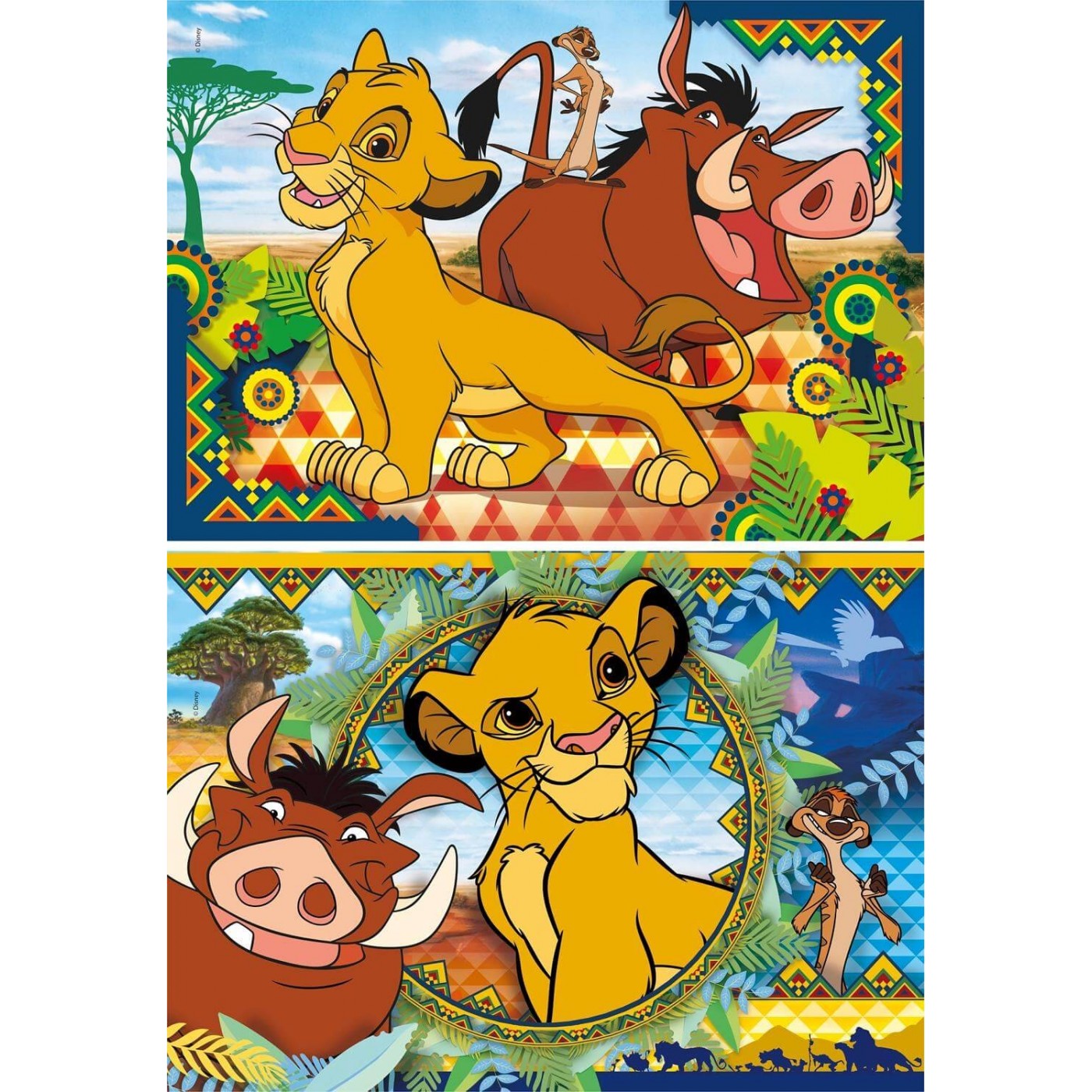 Clementoni Kids Puzzle Super Color Lion King 2X60 Pcs 1200-21604 | Toys ...