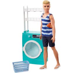 Mattel Barbie Ken Laundry Room Playset FYK52 887961706178