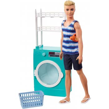 Mattel Barbie Ken Laundry Room Playset FYK52 887961706178