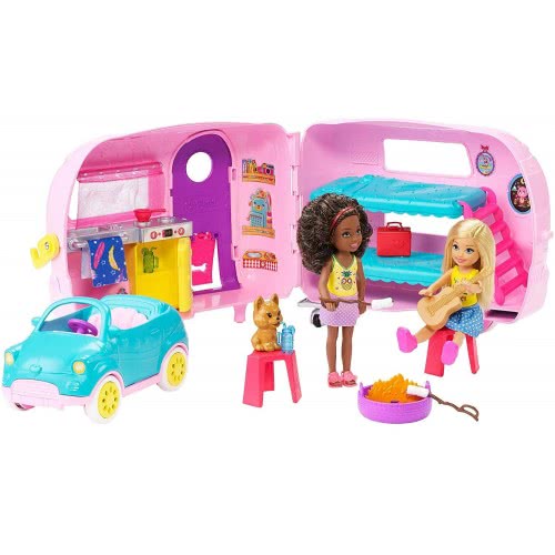 Mattel Barbie Club Chelsea Τσέλσι - Τροχόσπιτο FXG90 887961691115