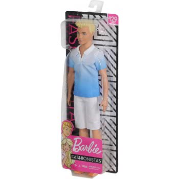 Mattel Ken Fashionistas Doll With Blue Shirt 129 DWK44 / GDV12 887961752779