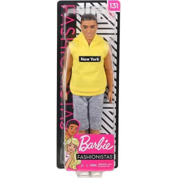 Mattel Ken Fashionistas Κούκλα Με Κίτρινη Μπλούζα New York 131 DWK44 / GDV14 887961752786