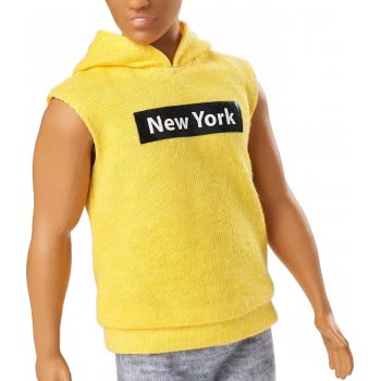 Mattel Ken Fashionistas Κούκλα Με Κίτρινη Μπλούζα New York 131 DWK44 / GDV14 887961752786