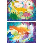 Clementoni Kids Puzzle Super Color Funny Dinos 2X20 Pcs 1200-24755 8005125247554