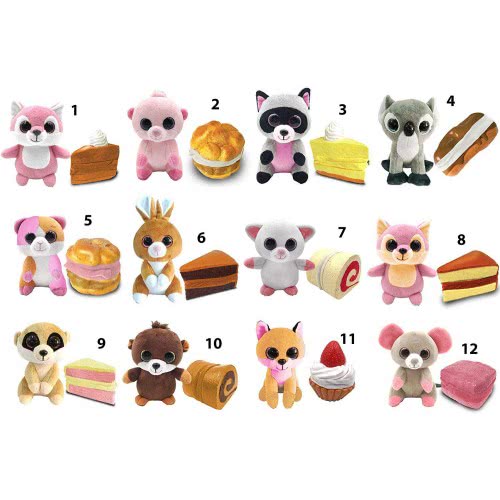 Just toys Wild Cakes Σειρά 2 Γλυκάκι Με Λούτρινο Άγριο Ζωάκι - 12 Σχέδια 1712006F 815887024878