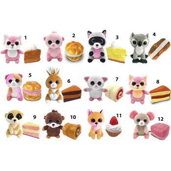Just toys Wild Cakes Σειρά 2 Γλυκάκι Με Λούτρινο Άγριο Ζωάκι - 12 Σχέδια 1712006F 815887024878