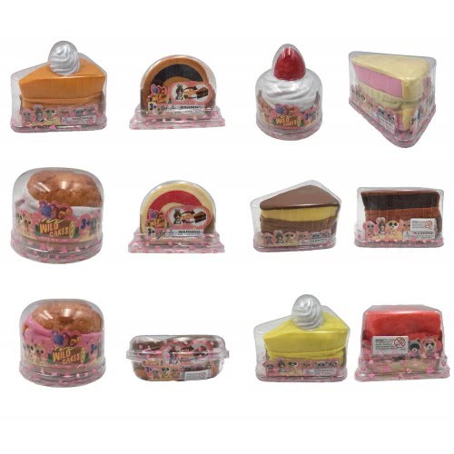 Just toys Wild Cakes Σειρά 2 Γλυκάκι Με Λούτρινο Άγριο Ζωάκι - 12 Σχέδια 1712006F 815887024878