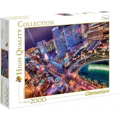 Clementoni Παζλ Quality Collection Las Vegas Τη Νύχτα 2000 Τμχ 1220-32555 8005125325559