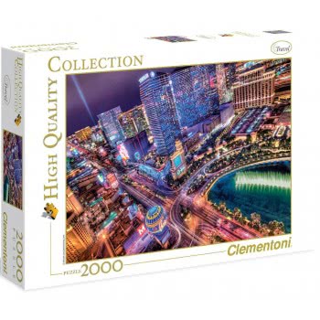 Clementoni Παζλ Quality Collection Las Vegas Τη Νύχτα 2000 Τμχ 1220-32555 8005125325559