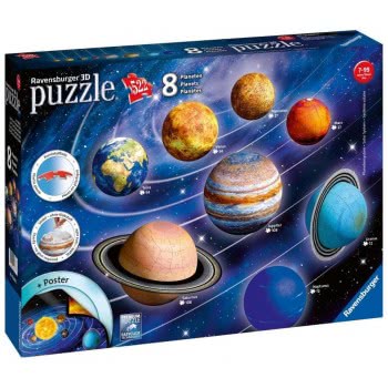 Ravensburger 3D Puzzle 522 Τεμ. Solar System 11668 4005556116683