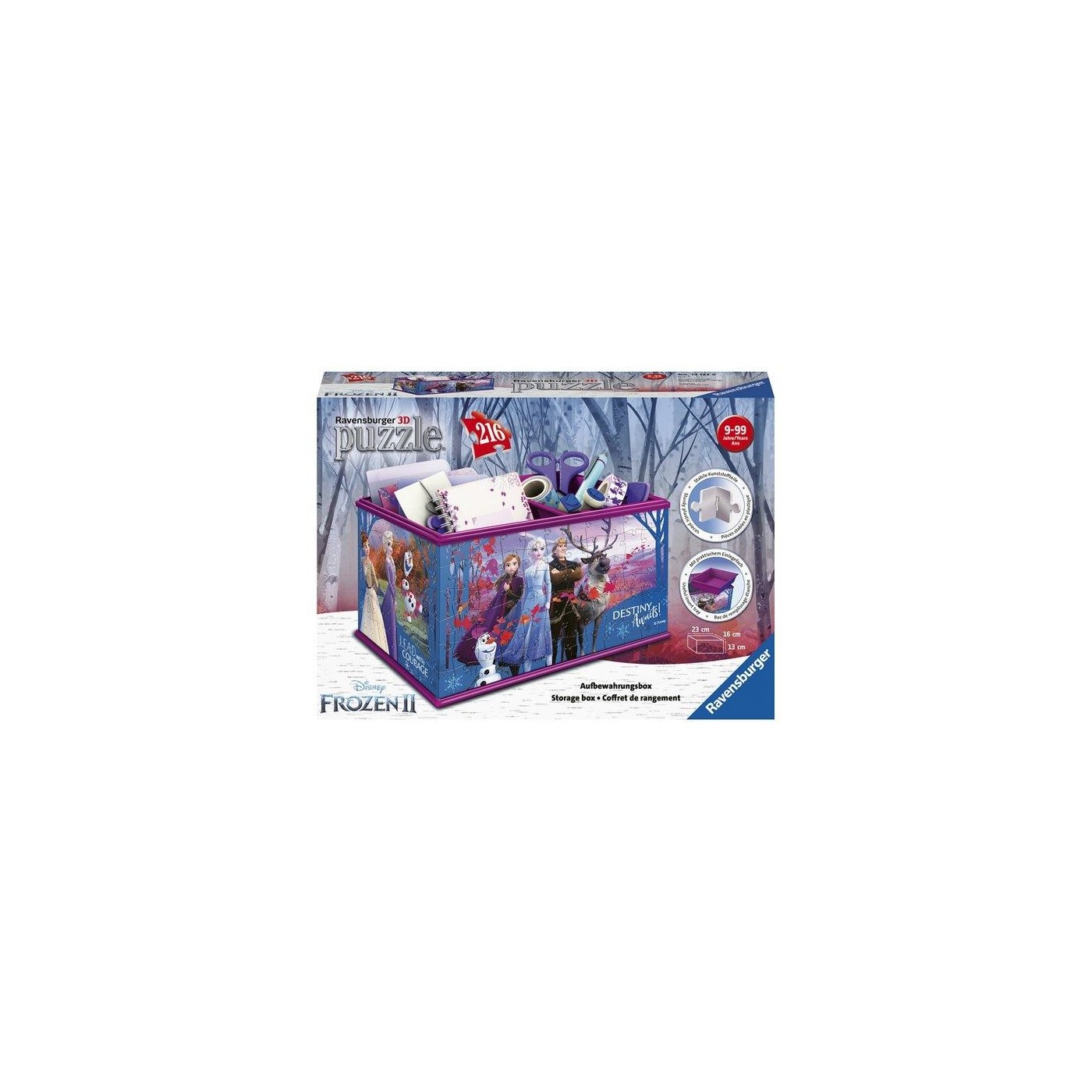 Ravensburger 3D Puzzle Disney Frozen II Κουτί Αποθήκευσης Ψυχρά K ...