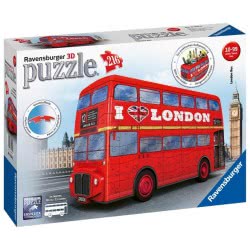 Ravensburger 3D Puzzle 216 Τεμ. London Bus - Λεωφορείο Λονδίνου 12534 4005556125340