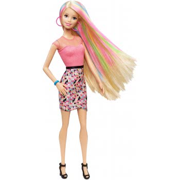 Mattel Barbie Μαλλιά Ουράνιο Τόξο CFN48 887961058826