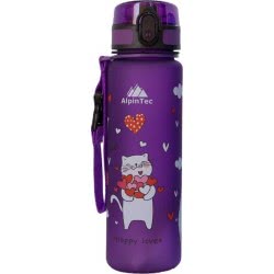 AlpinTec Canteen Kids 500Ml Cats Purple C-500PE-4 4891327705831