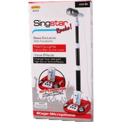 Toys-shop Choice Sing Star Rocks Μικρόφωνο Με Βάση, Ήχους, Φώτα Και MP3 - 2 Χρώματα JM083029 6990119830299