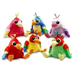 Keel Toys Παπαγάλος Βελούδο 25Cm 6 Χρώματα SF8646 5027148086463