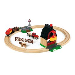 Brio World Farm Railway Set 33719 7312350337198