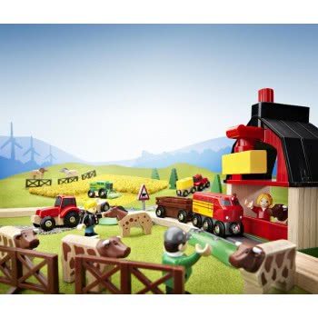 Brio World Σιδηροδρομικό Σετ Φάρμα 33719 7312350337198