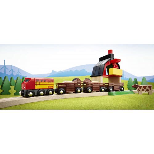 Brio World Farm Railway Set 33719 7312350337198
